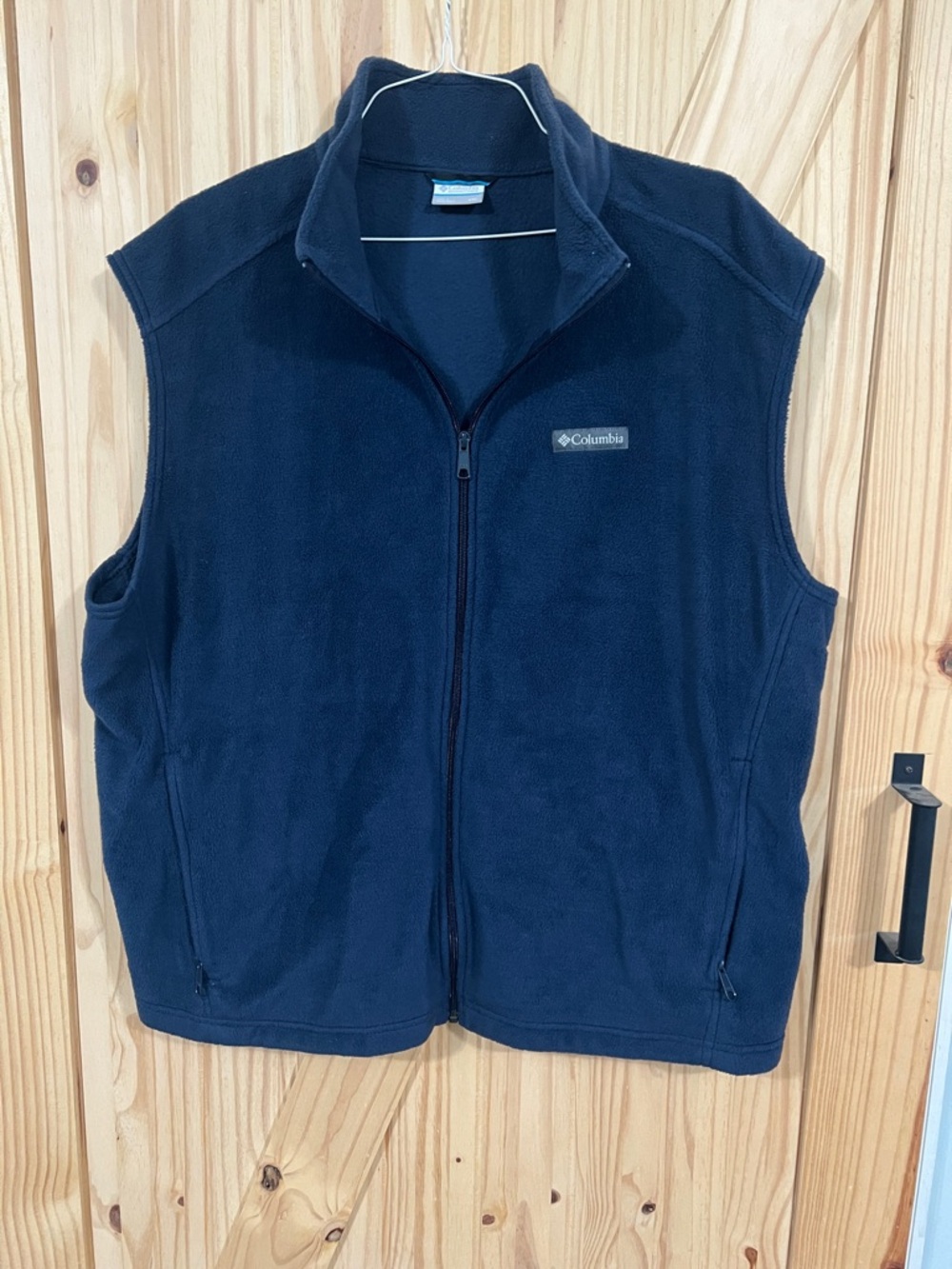 Columbia Dark Blue Fleece Vest with Full Zip
